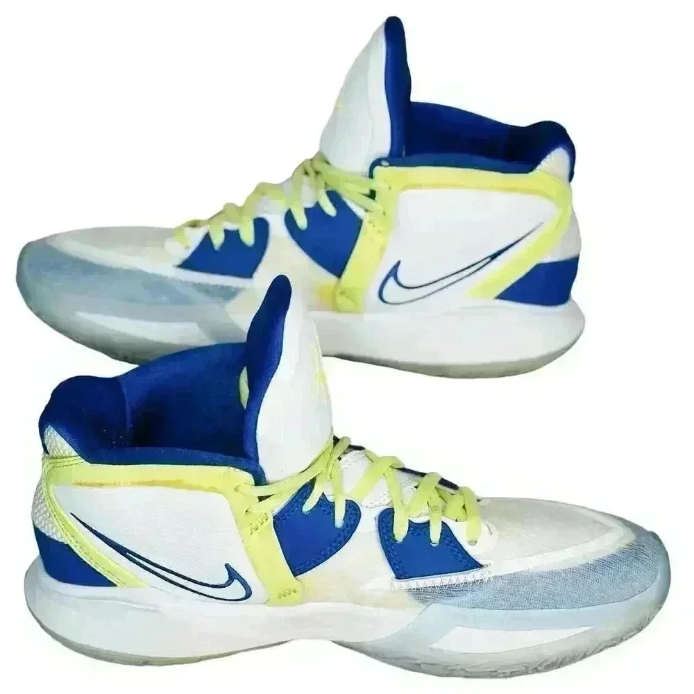 NIKE Kyrie Infinity Men’s Size 8 Basketball Shoes White/Blue/Yellow